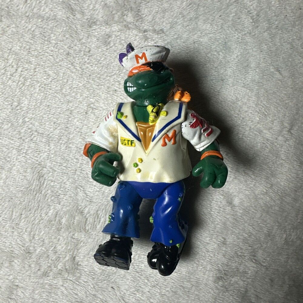 1991 TMNT Teenage Mutant Ninja Turtles Midshipman Mike Sailor Action Figure VTG